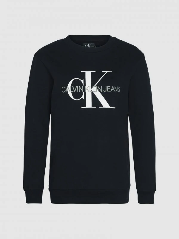 Calvin Klein Monogram Logo Sweatshirt Black