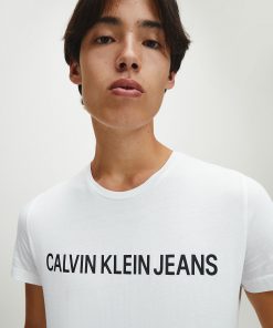Calvin Klein Institutional logo T-shirt Bright White