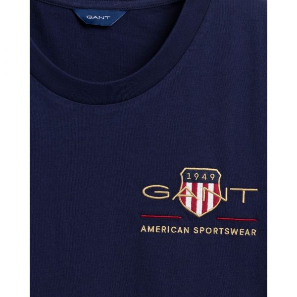 Gant Woman Archive Shield T-shirt Evening Blue