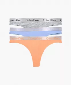 Calvin Klein 3-Pack Thong Radiant Cotton
