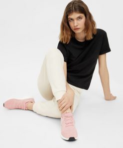Bianco Biadelana Knit Sneakers Rose