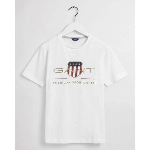 Gant Teens Archive Shield T-Shirt White
