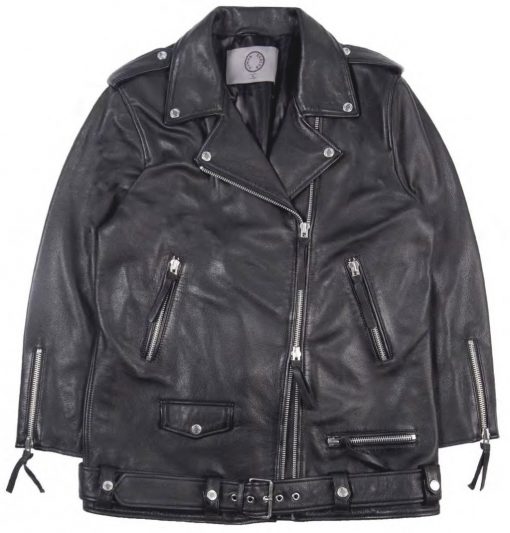 Human Scales Unisex Emelie Leather Jacket Black