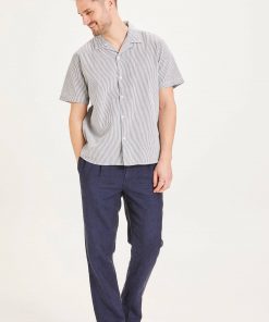 Knowlwdge Cotton Apparel Fig Loose Linen Pants Total Eclipse