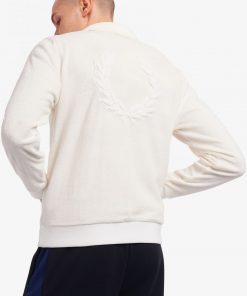 Fred Perry Towelling Track Jacket White