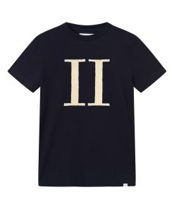 Les Deux Encore Bouclé T-Shirt Dark Navy