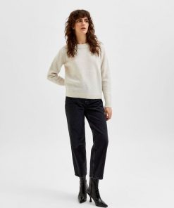 Selected Femme Sia Knit Snow White