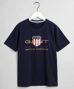 Gant Teens Archive Shield T-Shirt Evening Blue