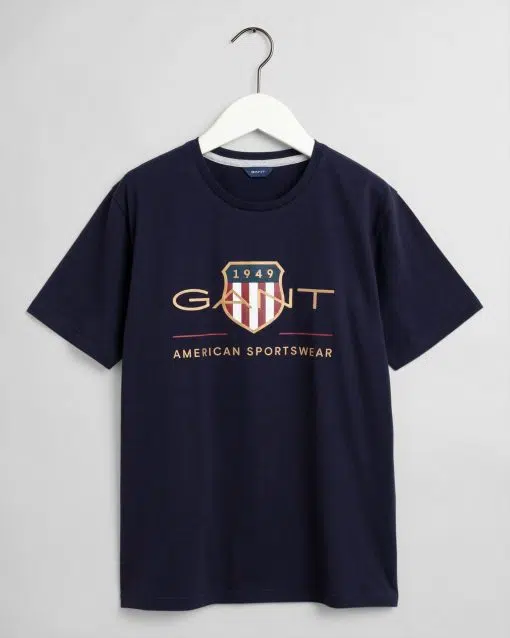 Gant Teens Archive Shield T-Shirt Evening Blue