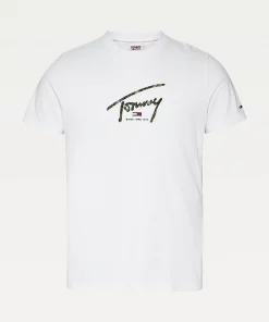 Tommy Jeans Camo Logo T-shirt White