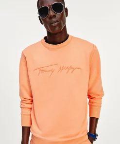 Tommy Hilfiger Signature Logo Sweatshirt Summer Sunset