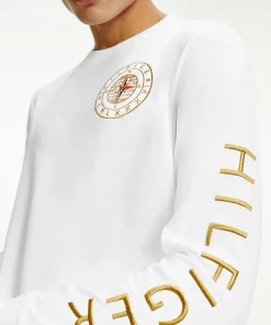 Tommy Hilfiger Icons Roundall Longsleeve Tee White