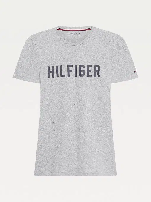 Tommy Hilfiger Lounge Logo T-shirt Mid Grey Heather