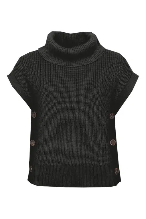 STI Rita Knit Vest Black