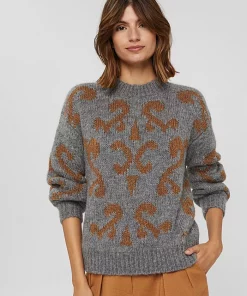 Esprit Jacquard Sweater Caramel