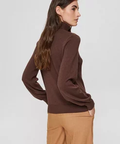 Esprit Polo Sweater Dark Brown