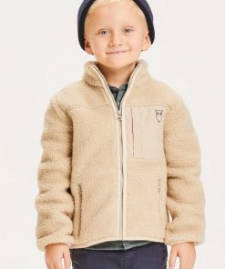 Knowledge Cotton Apparel Junior Lotus Teddy Fleece Jacket Item Color