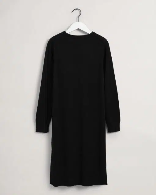 Gant Woman Merino Wool Dress Black