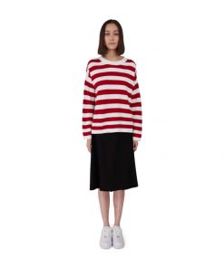 Makia Too-Ticky Knit Red/White