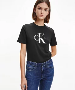 Calvin Klein Metallic Logo T-shirt Black