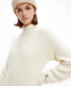 Calvin Klein Fluffy Sweater Dress Muslin