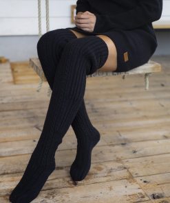 Pura Long Wool Socks Black