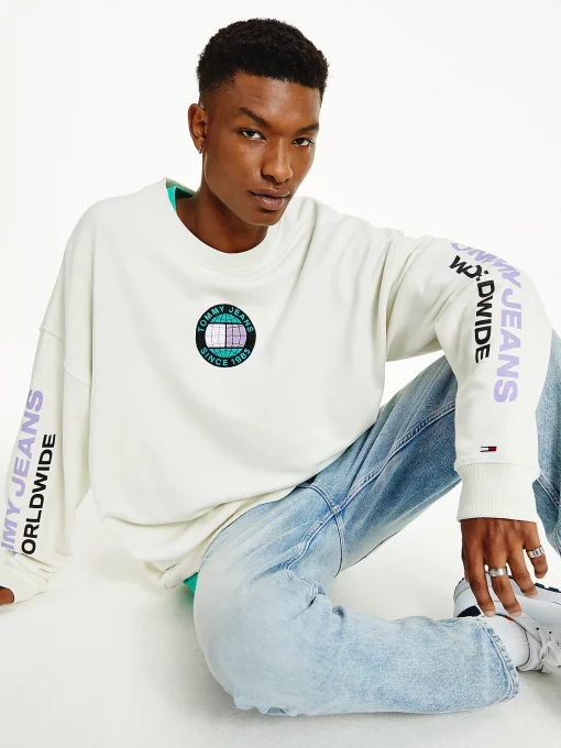 Tommy Jeans Recycled Unity Sweatshirt Ivory