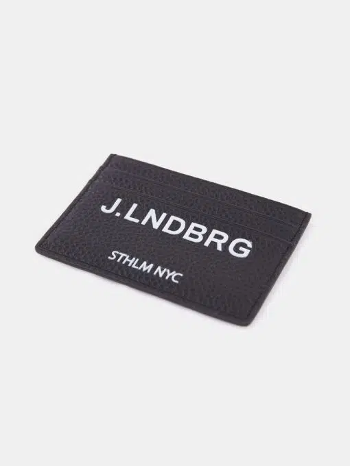 J.Lindeberg Logo Card Holder Black
