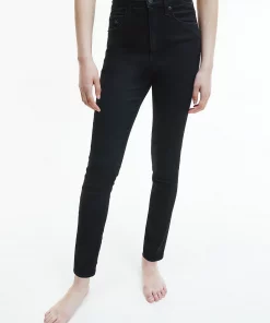 Calvin Klein High Rise Super Skinny Ankle Jeans Black