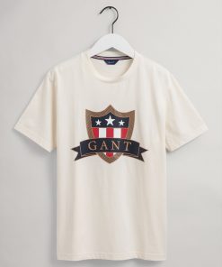 Gant Teens Banner Shield T-Shirt Eggshell