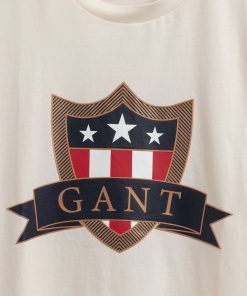 Gant Teens Banner Shield T-Shirt Eggshell