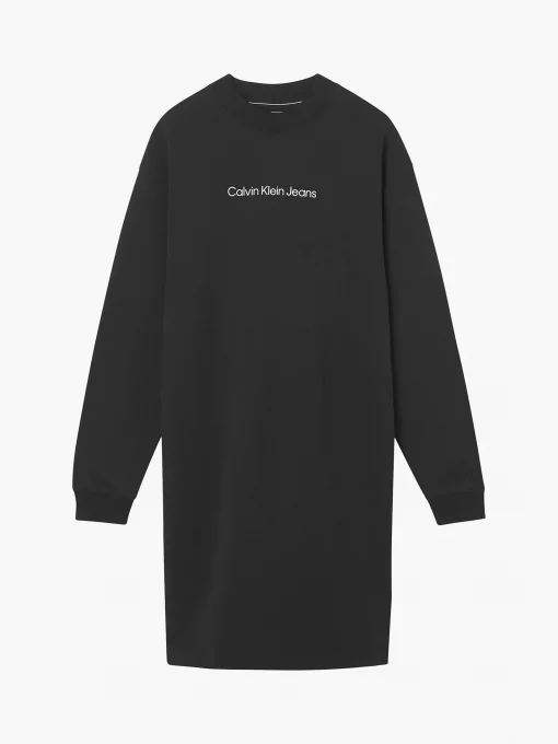 Calvin Klein Shrunken Institutional Dress Black