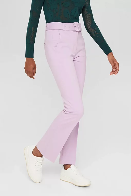 Esprit Bootcut Trousers Lilac