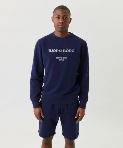 Björn Borg Borg Crew Sweatshirt Washed Out Blue