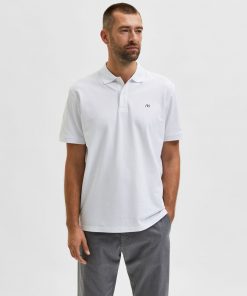 Selected Homme Aze Polo Bright White