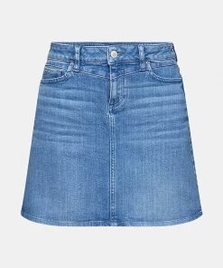Esprit Denim Skirt Blue Medium Washed