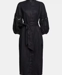 Esprit Linen Dress Black