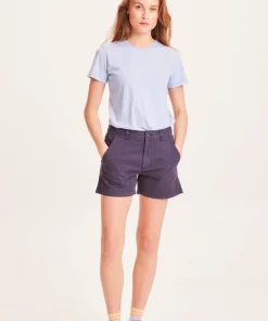 Knowledge Cotton Apparel Willow Chino Shorts Total Eclipse