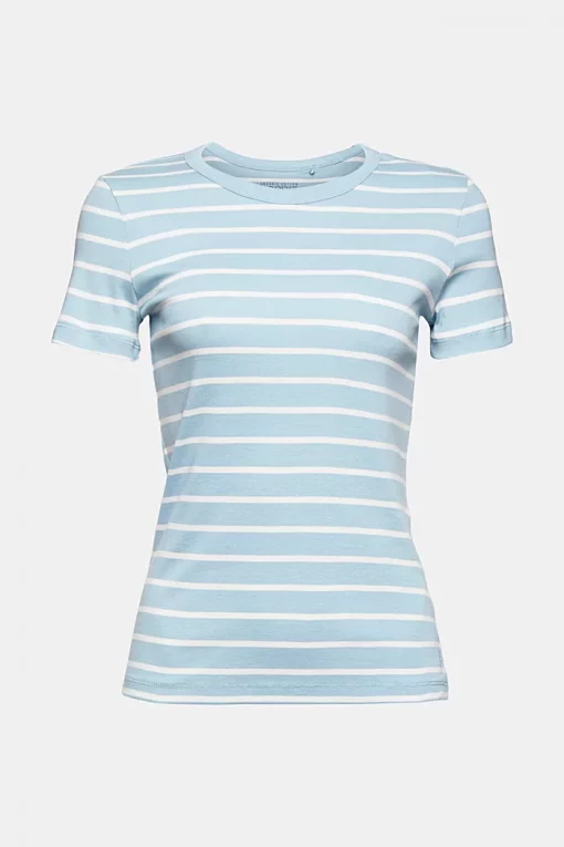 Esprit Striped T-shirt Off Grey Blue
