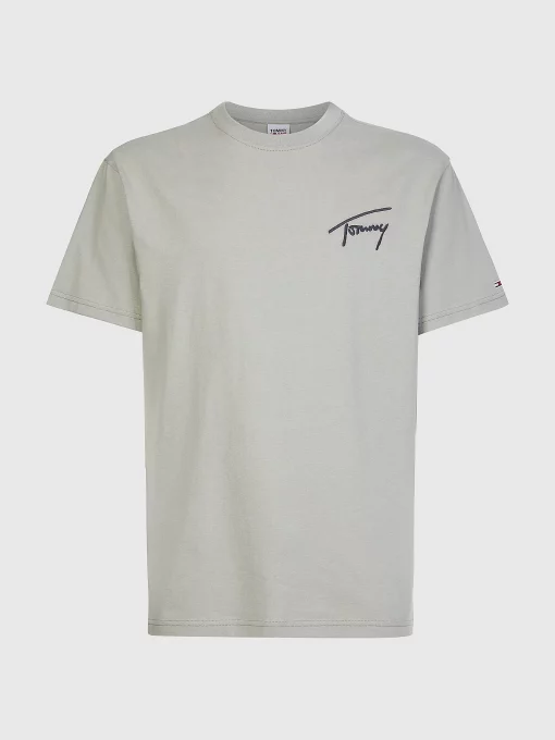 Tommy Jeans Signature Logo T-shirt Faded Willow