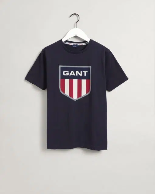 Gant Teens Retro Shield T-Shirt Evening Blue