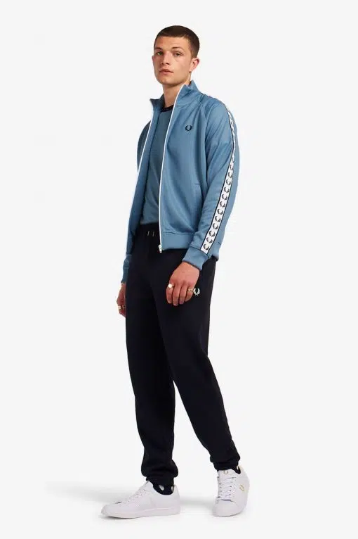 Fred Perry Taped Track Jacket Ash Blue