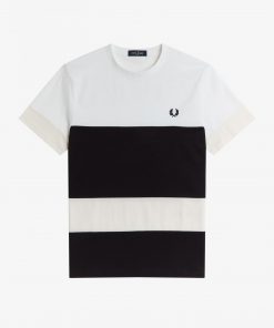 Fred Perry Bold Colour Block T-shirt White