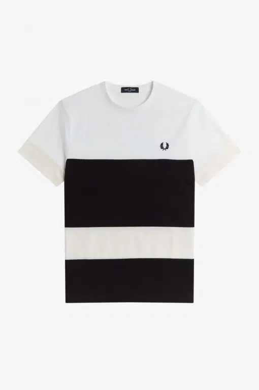Fred Perry Bold Colour Block T-shirt White