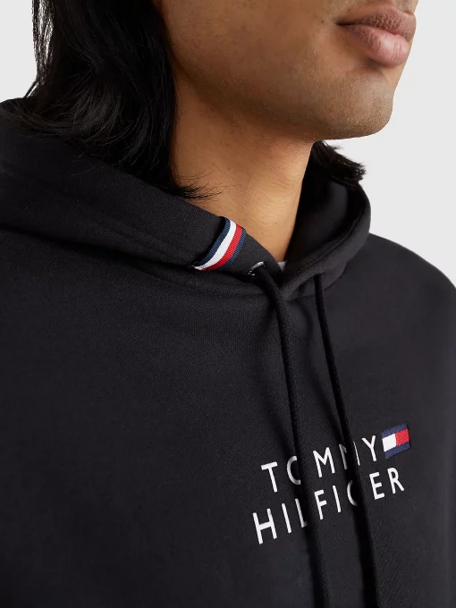 Tommy Hilfiger Centre Graphic Hoody Black