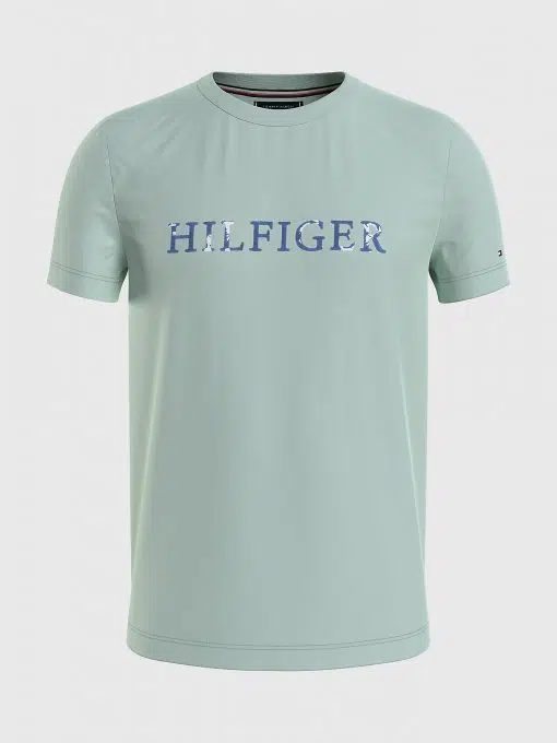 Tommy Hilfiger Floral Embroidery Tee Minty Essence