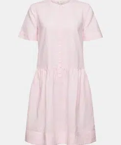 Esprit Linen Blend Dress Light Pink