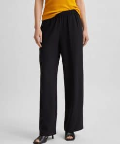 Selected Femme Tinni Wide Pant Black