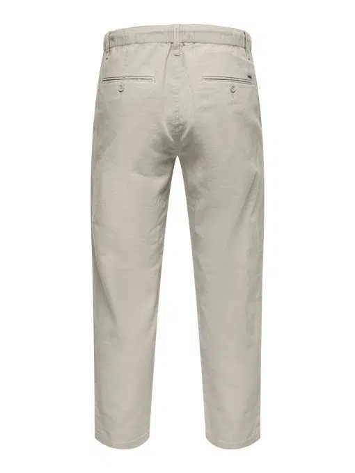 Only & Sons Leo Linen Trousers Grey
