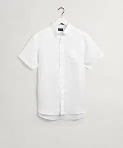 Gant Regular Fit Linen SS Shirt White